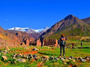 Trekking im ait bouguemez-tal marokko