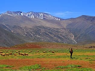 Trekking im ait bouguemez-tal marokko